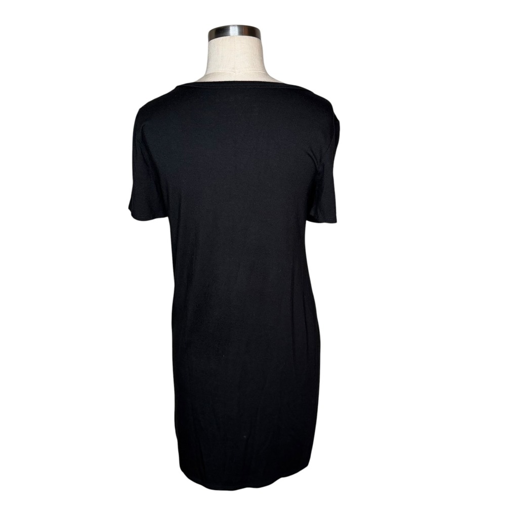 HATCH LAYERS T-Shirt Dress Black Short Sleeve Maternity Women's Medium Pregnancy - Picture 4 of 7